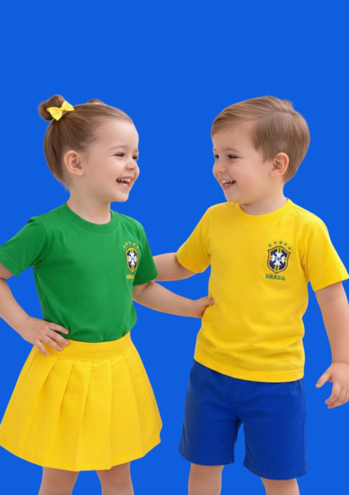Camiseta Infantil Unissex Brasil