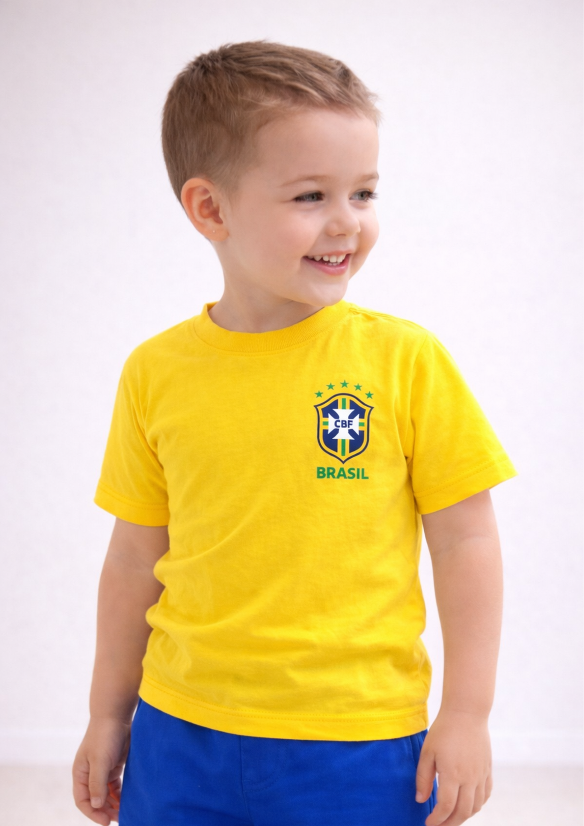Camiseta Infantil Unissex Brasil