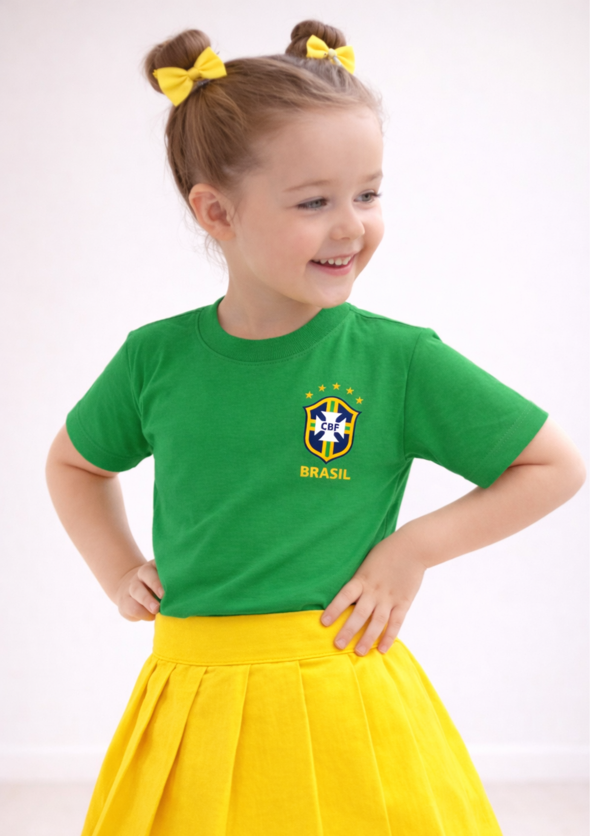 Camiseta Infantil Unissex Brasil
