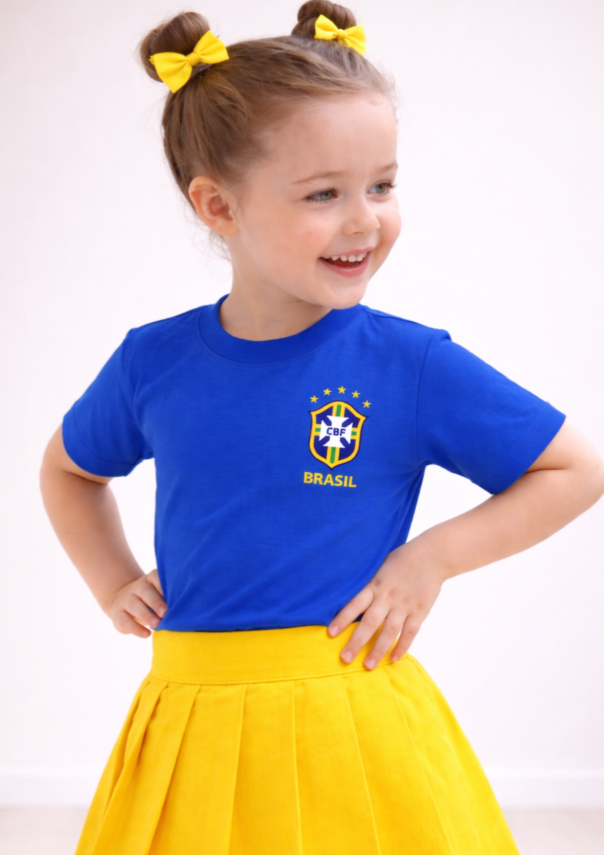 Camiseta Infantil Unissex Brasil